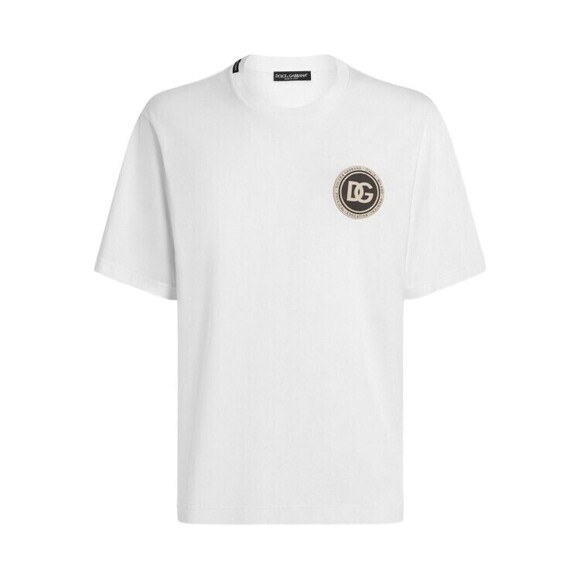 Dolce & Gabbana Relaxed Fit White Cotton T-Shirt - NWT